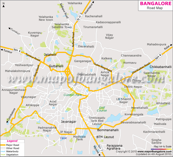 road carte bangalore